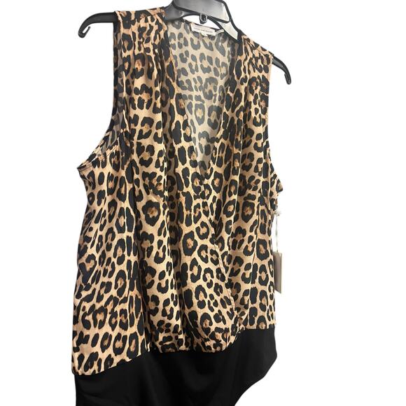 Good American Georgette Wrap Bodysuit Leopard Top | Sz 4, XL | NEW $129 - Picture 11 of 15